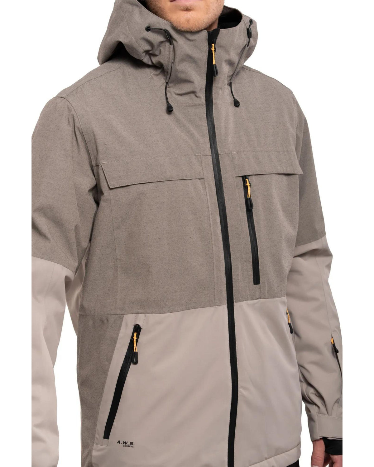 Icepeak, Castres Chaqueta De Esquí Hombres Basic Black Gris, Negro