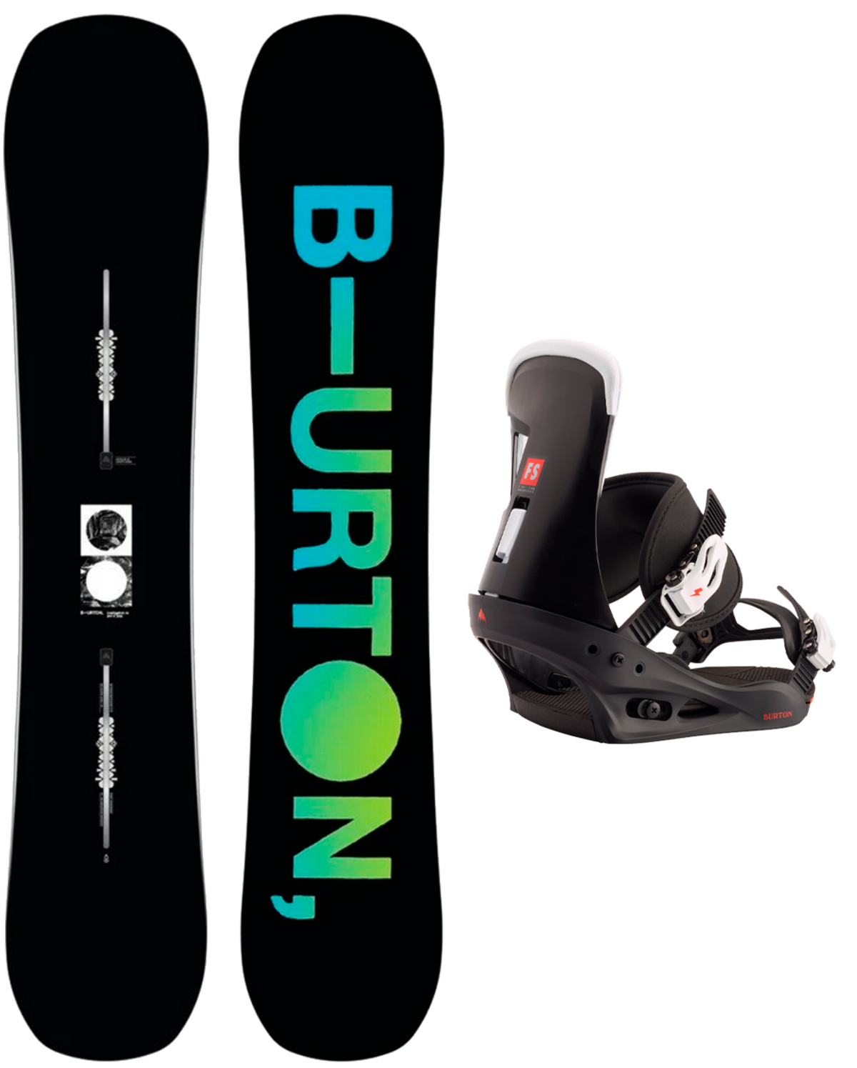 flojo Consulta Implacable Pack Burton Tabla Instigator Flat + Fijaciones Freestyle Black | Nivalis |  Esquí y Snowboard