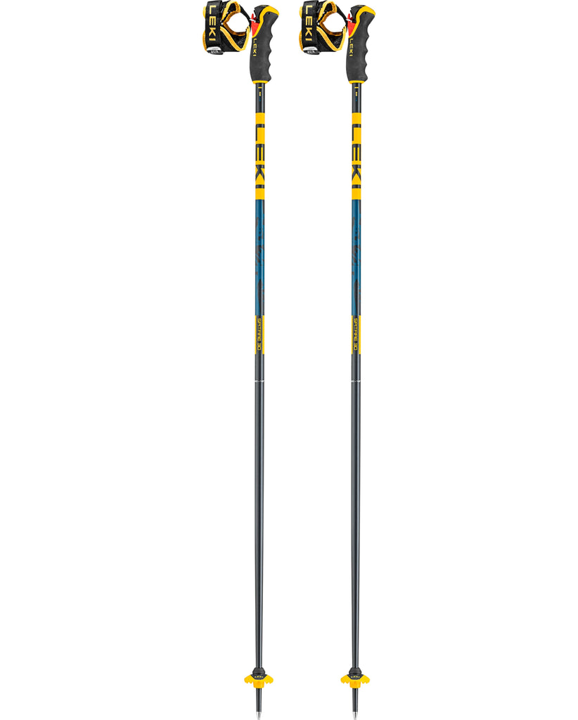 Bastones Leki Spitfire 3D Azul Denim/Amarillo Mostaza