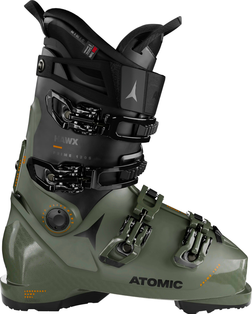 Imagen de la Bota de esquí Atomic Hawx Prime 120 S GW en Army Green/Black: potencia y estilo en una bota de esquí de alta gama