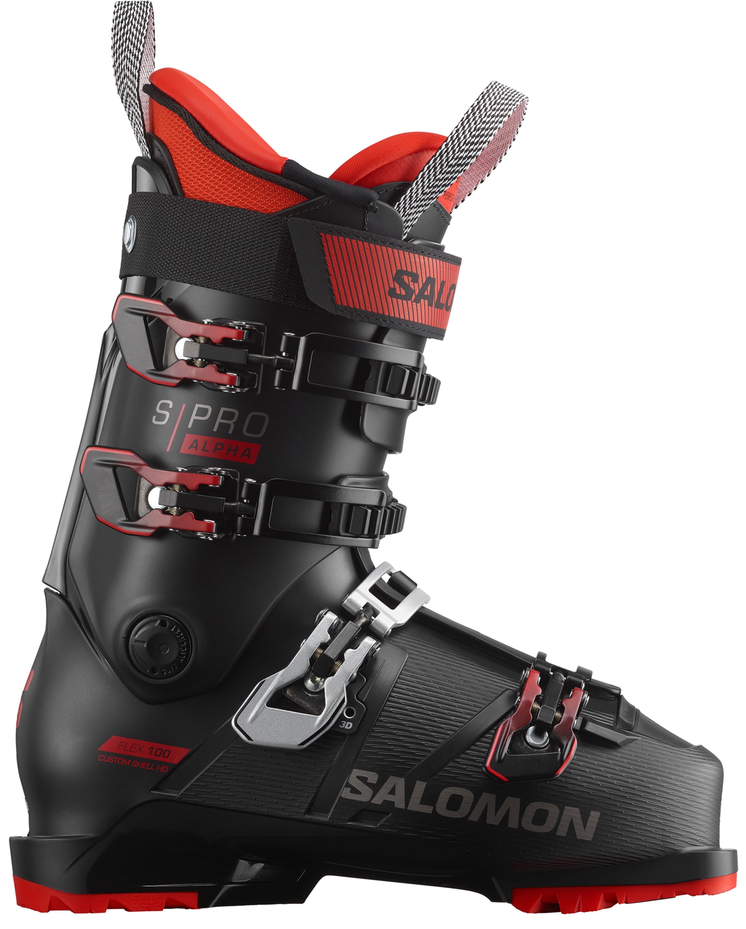 Botas de esquí Salomon S/Pro ALPHA 100 Black/Red | Nivalis