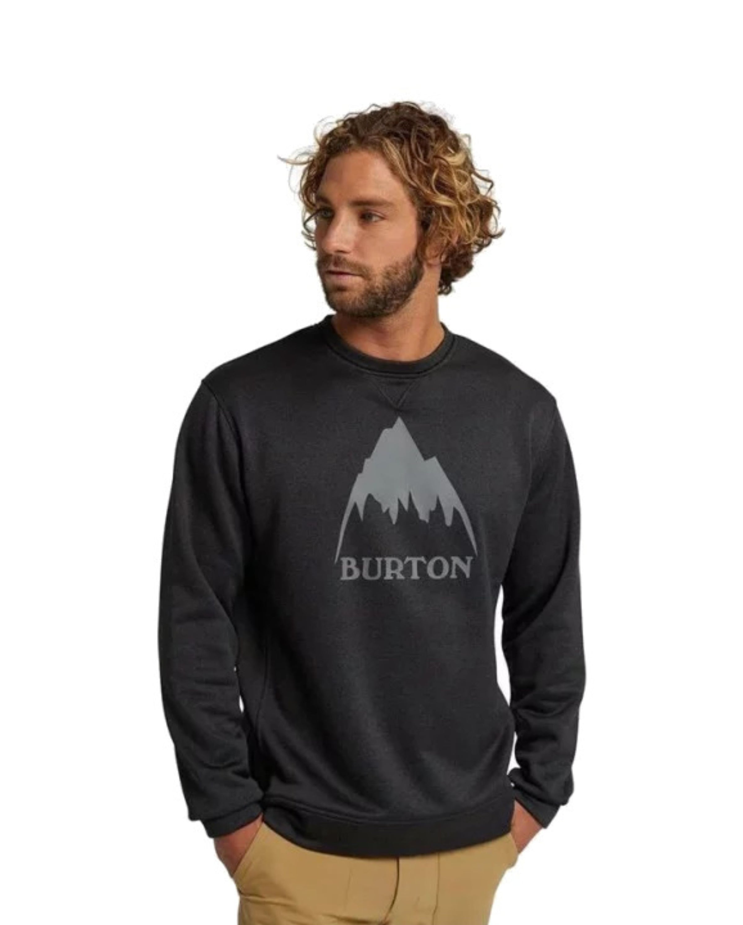 Sudadera Burton Oak Crew True Black Nivalis Esquí y Snowboard