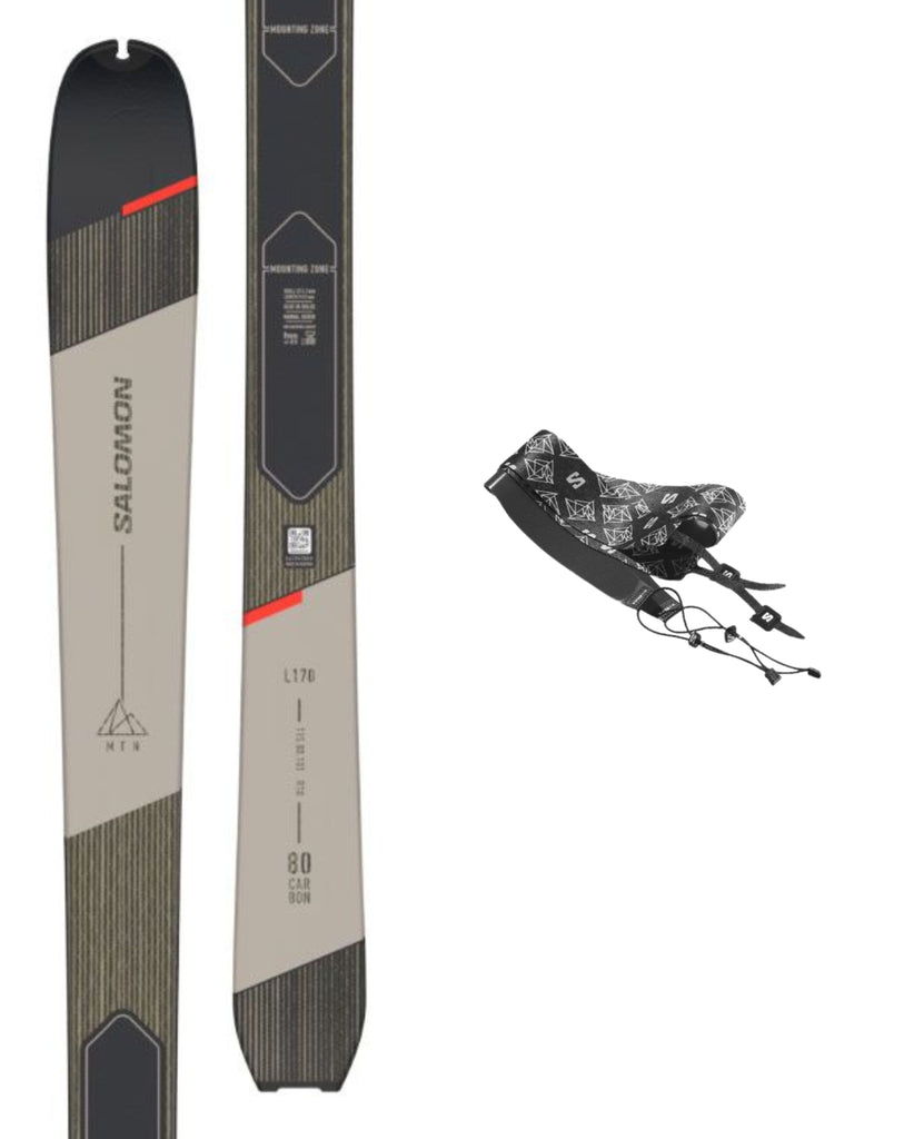 Esquís Salomon T MTN 80 Carbon  + Pieles Salomon