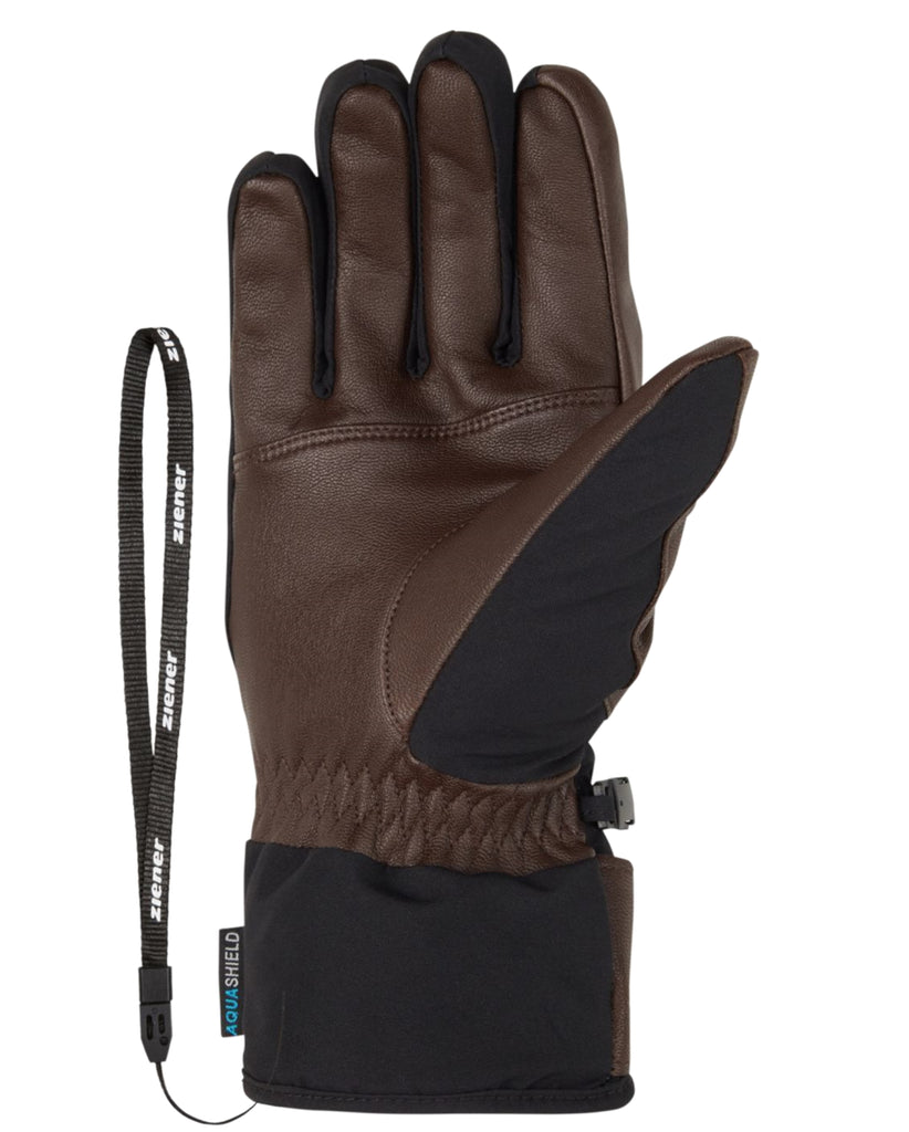 Guantes Ziener Getter AS® AW Ski Gloves Men dark Brown