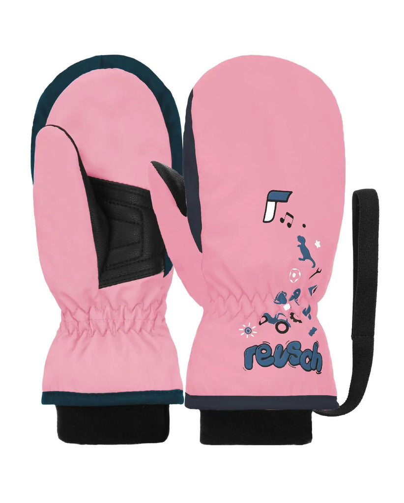 Manopla JR Reusch Kids Dress Blue/Safety Pink